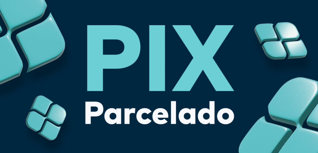 Ilustração de um smartphone com o aplicativo Pix e cédulas de dinheiro, simbolizando como funciona o Pix parcelado