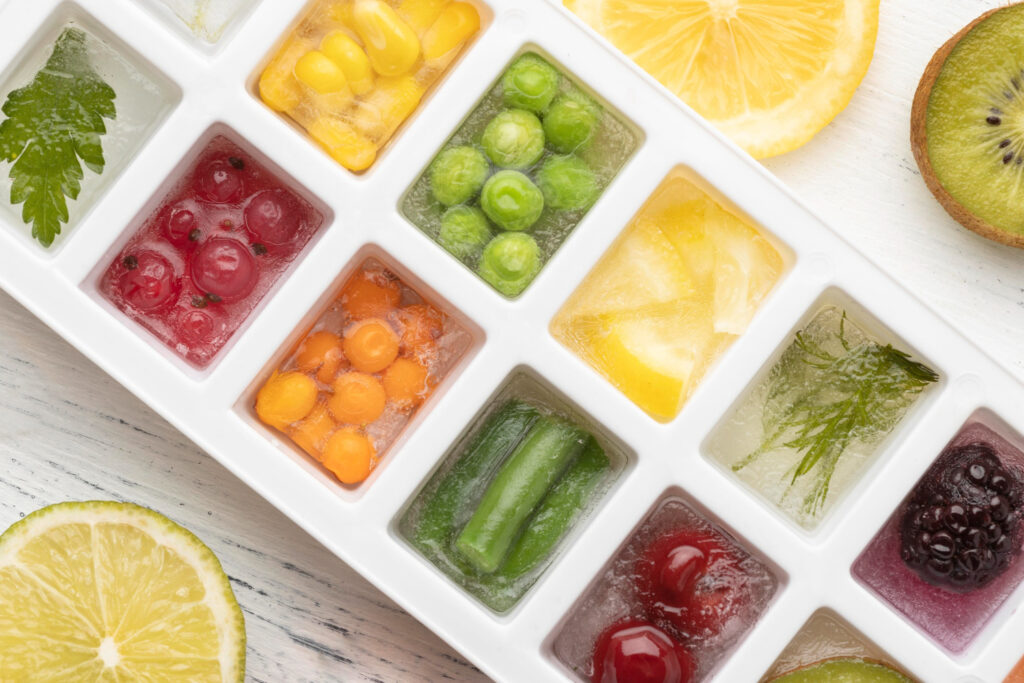 Pote de vidro com alho picado coberto por azeite, uma das formas de **armazenamento alimentos